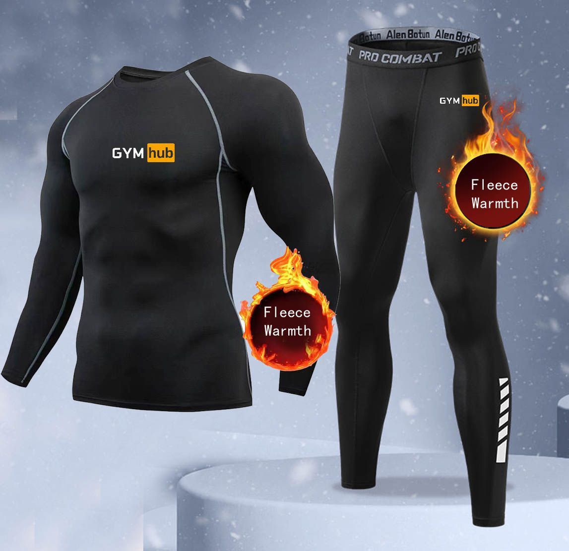 Thermal Long John - Yeni 2 Parçalı Kışlık Sıcak Erkek
