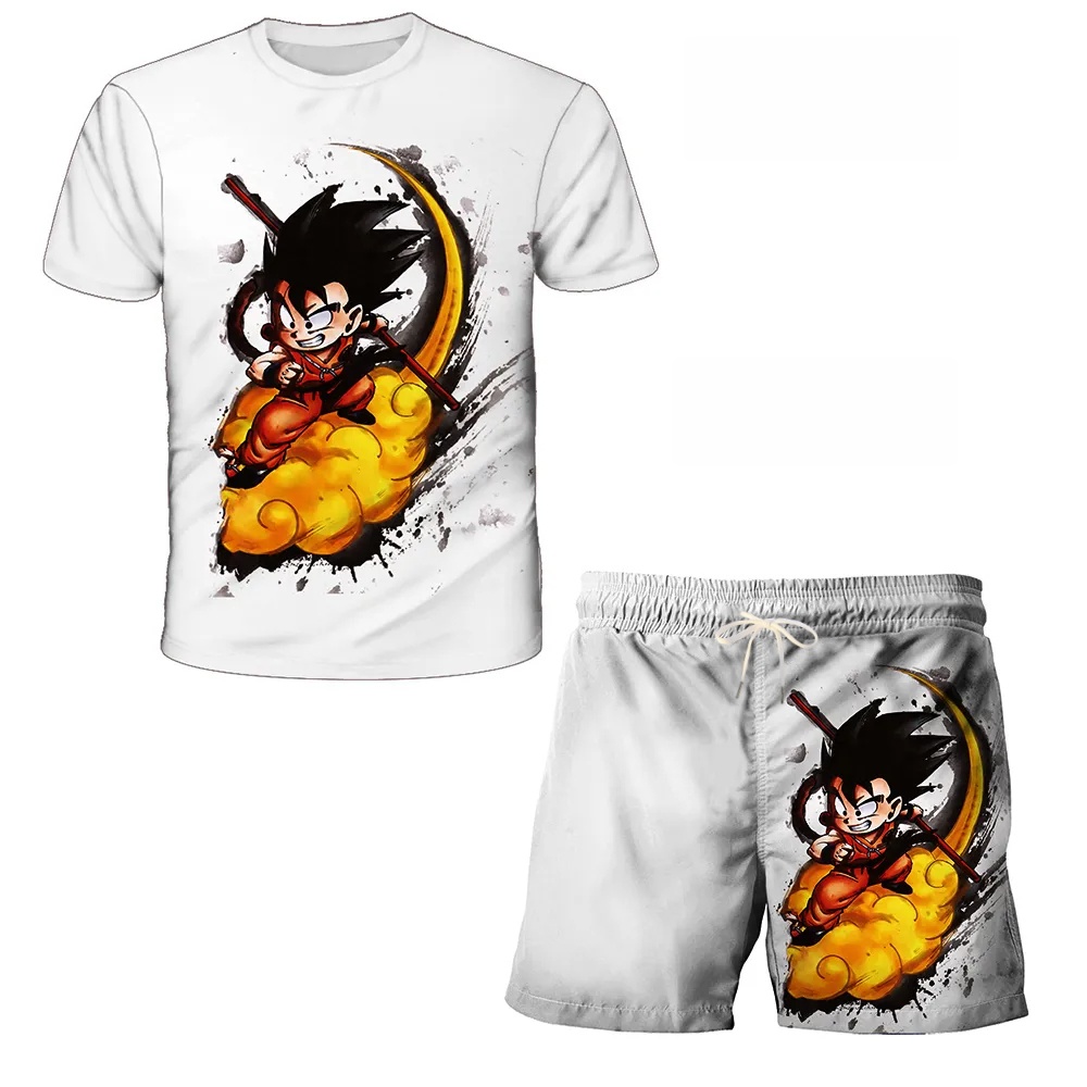 T Shirt Tight Fit - 2026 Yaz Dragon Ball Çocuk Goku