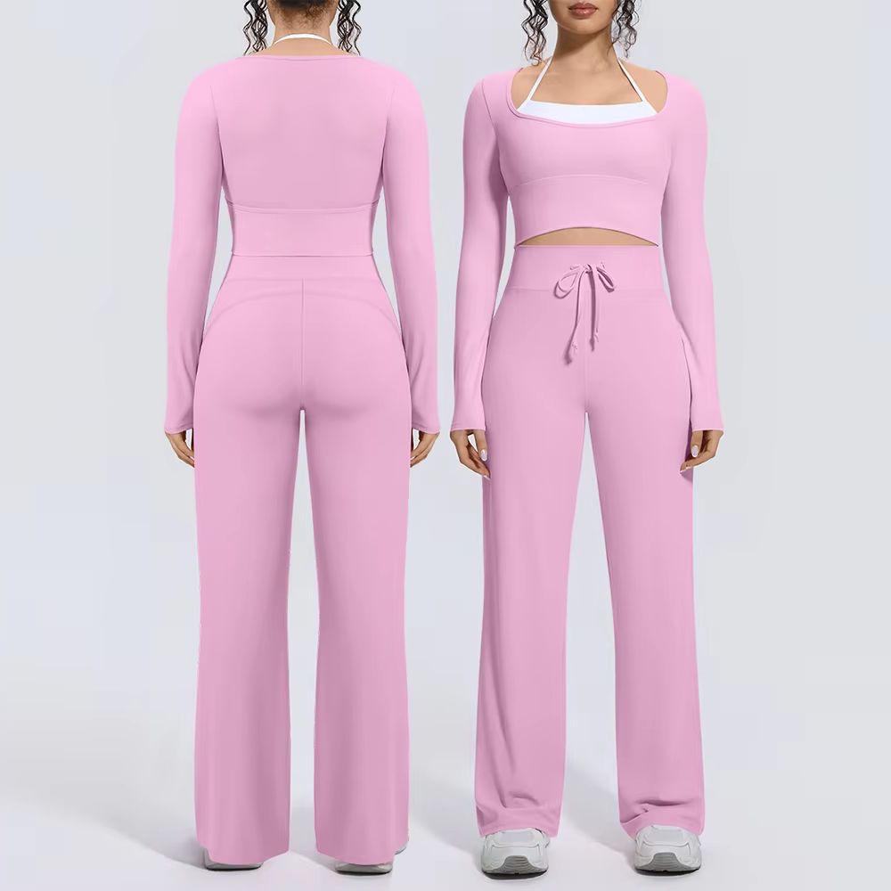 Compression Long Pant - Kadın Yoga Takımı 2 Parça Kare